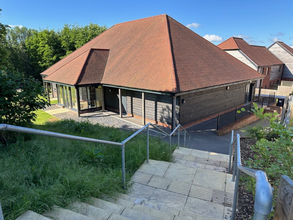 Hall exterior from steps